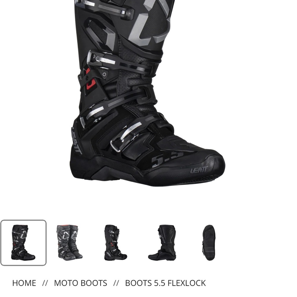 Leatt 5.5 flex lock dirtbike Boots size 11 - Picture 5 of 5